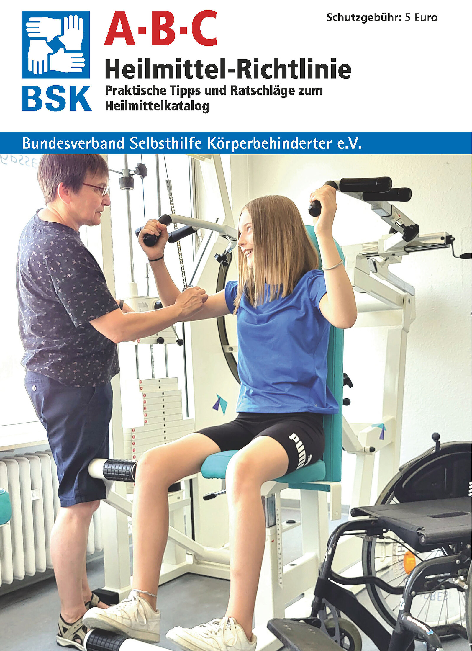Titelfoto der ABC Heilmittelrichtlinie, eine Szene im Physiobereich