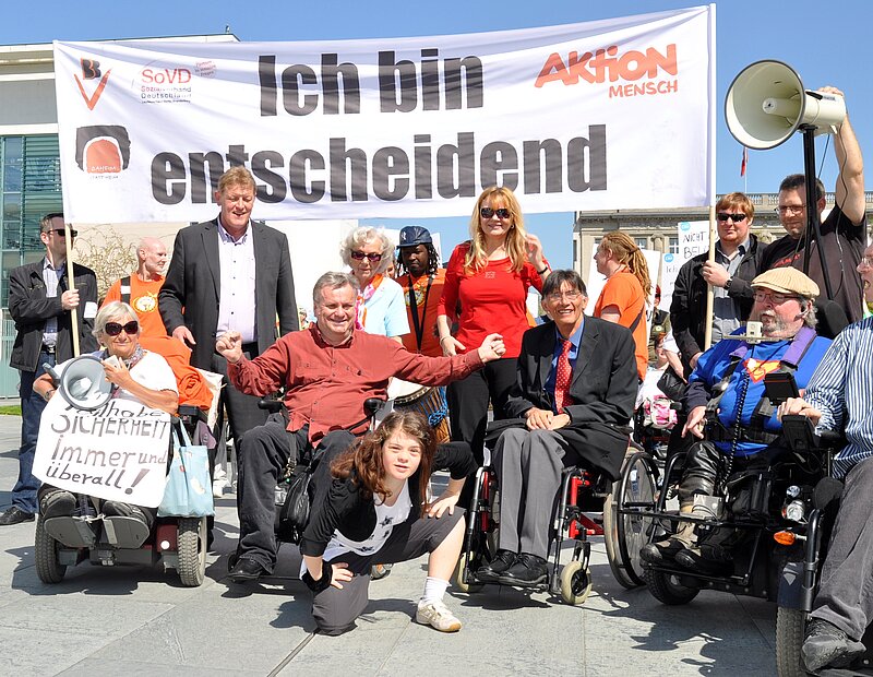 Demonstrationszug in Berlin